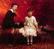 Portrait of edouard and Marie-Louise Pailleron, edouard Pailleron children, John Singer Sargent